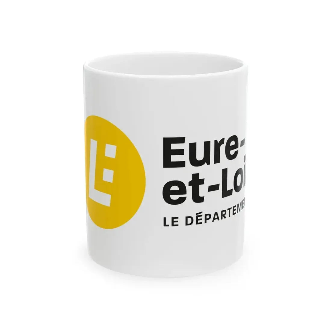 Flag of the Department of Eure-et-Loir (France) White Coffee Mug 11oz - Go Mug Yourself
