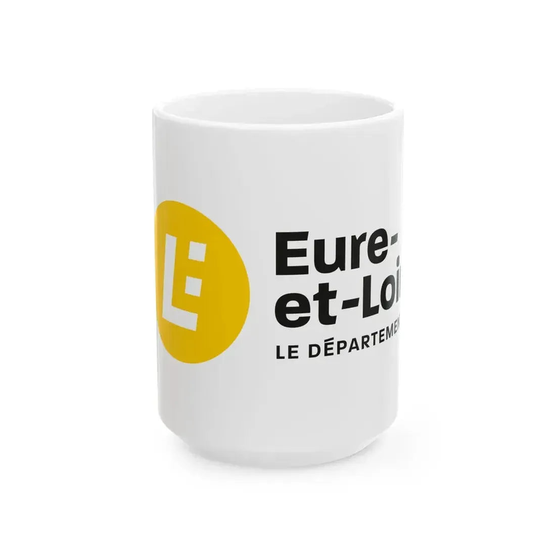 Flag of the Department of Eure-et-Loir (France) White Coffee Mug 15oz - Go Mug Yourself