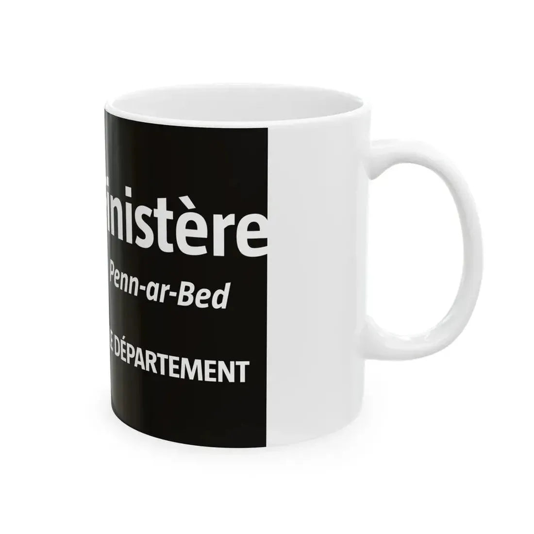 Flag of the Department of Finistere (France) White Coffee Mug - Go Mug Yourself