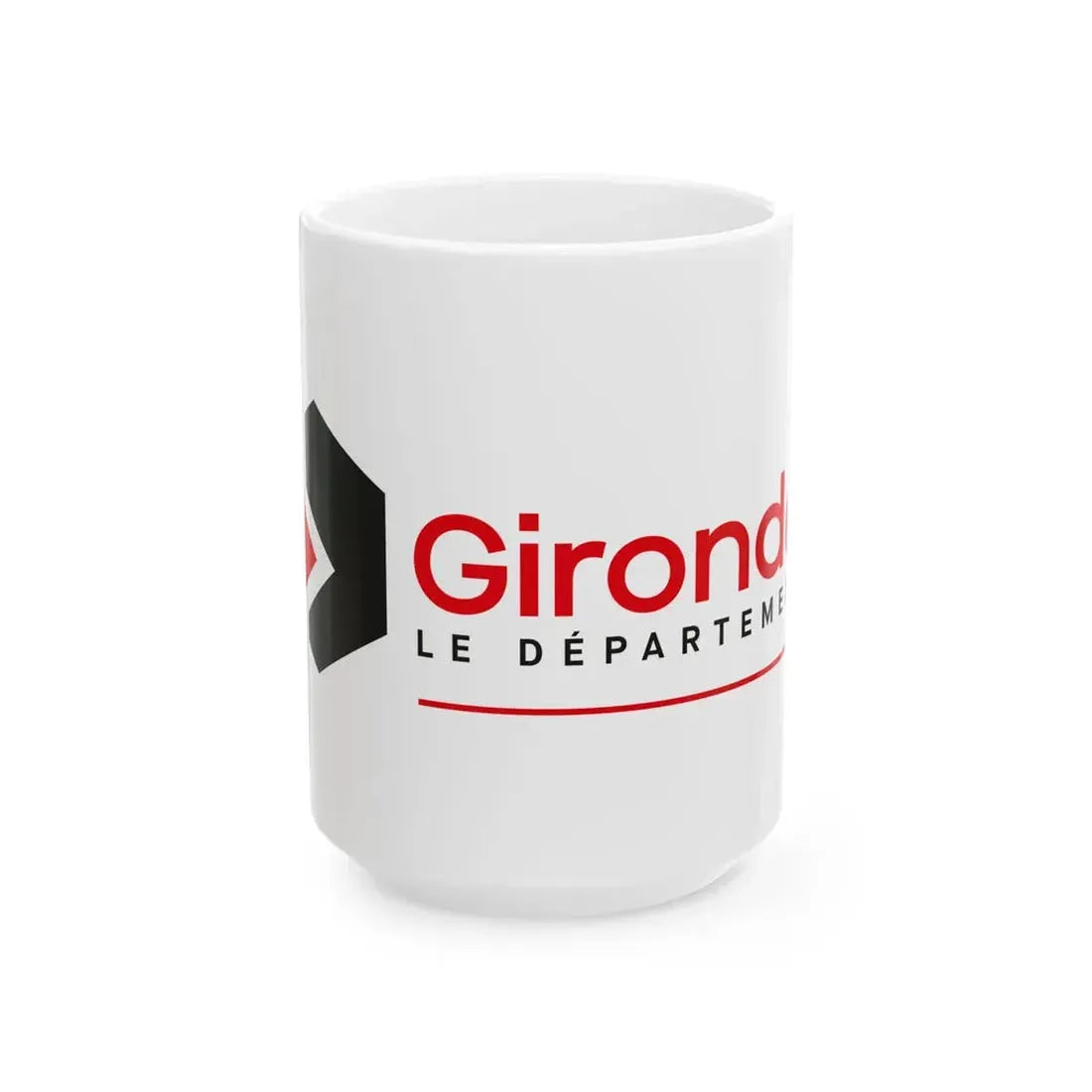 Flag of the Department of Gironde (France) White Coffee Mug 15oz - Go Mug Yourself