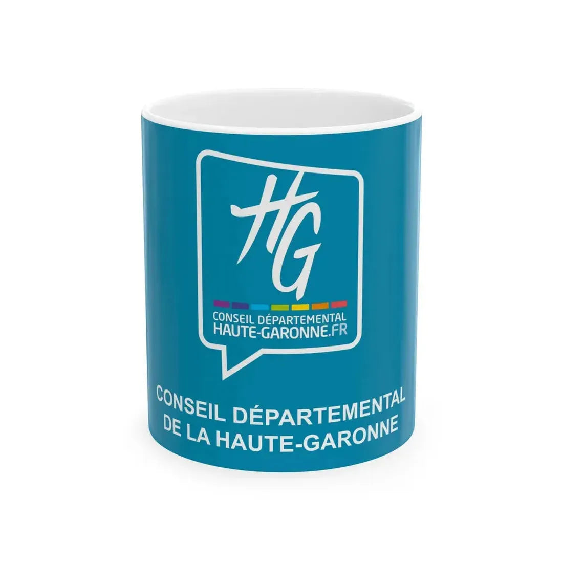 Flag of the Department of Haute-Garonne (France) White Coffee Mug 11oz - Go Mug Yourself