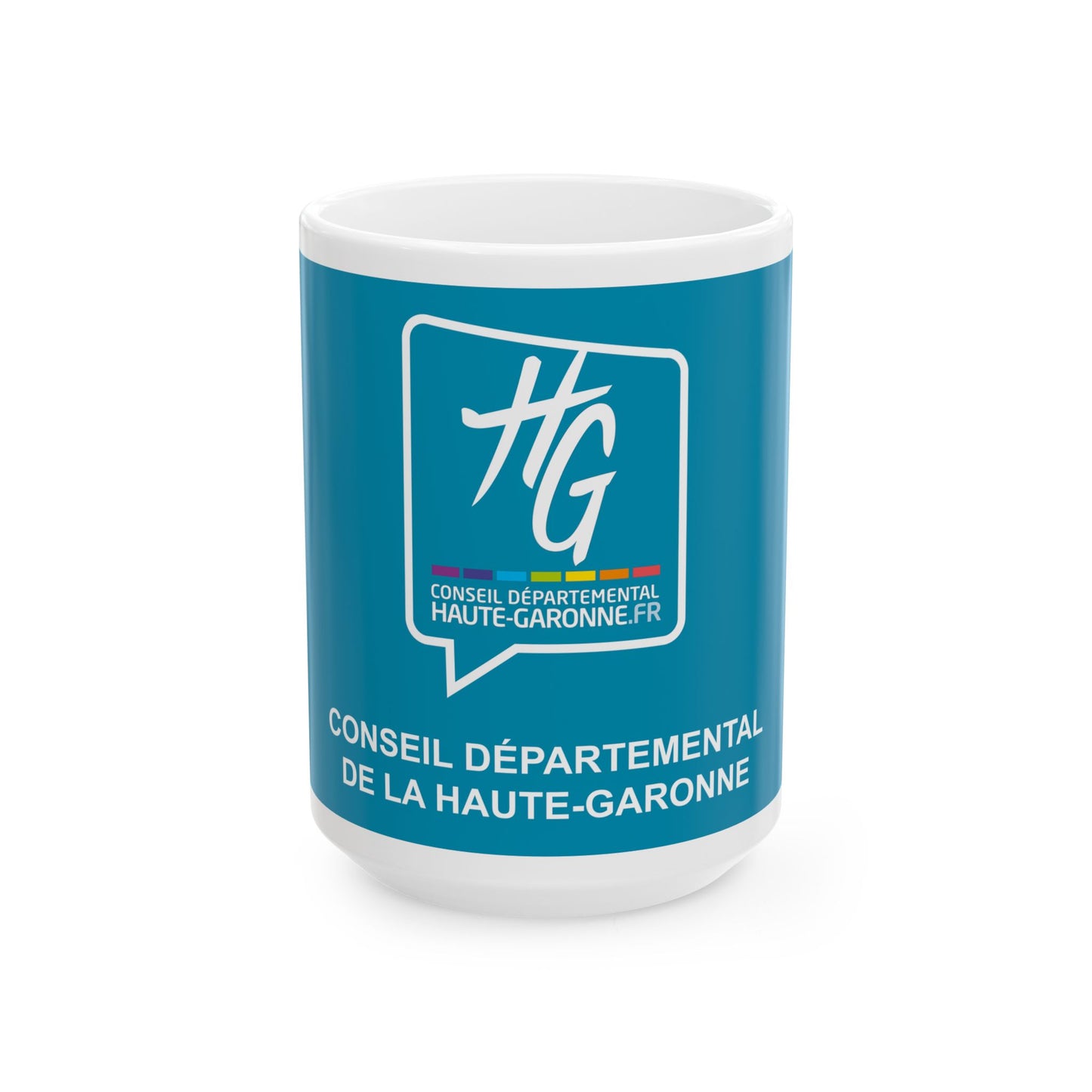 Flag of the Department of Haute-Garonne (France) White Coffee Mug-15oz-Go Mug Yourself