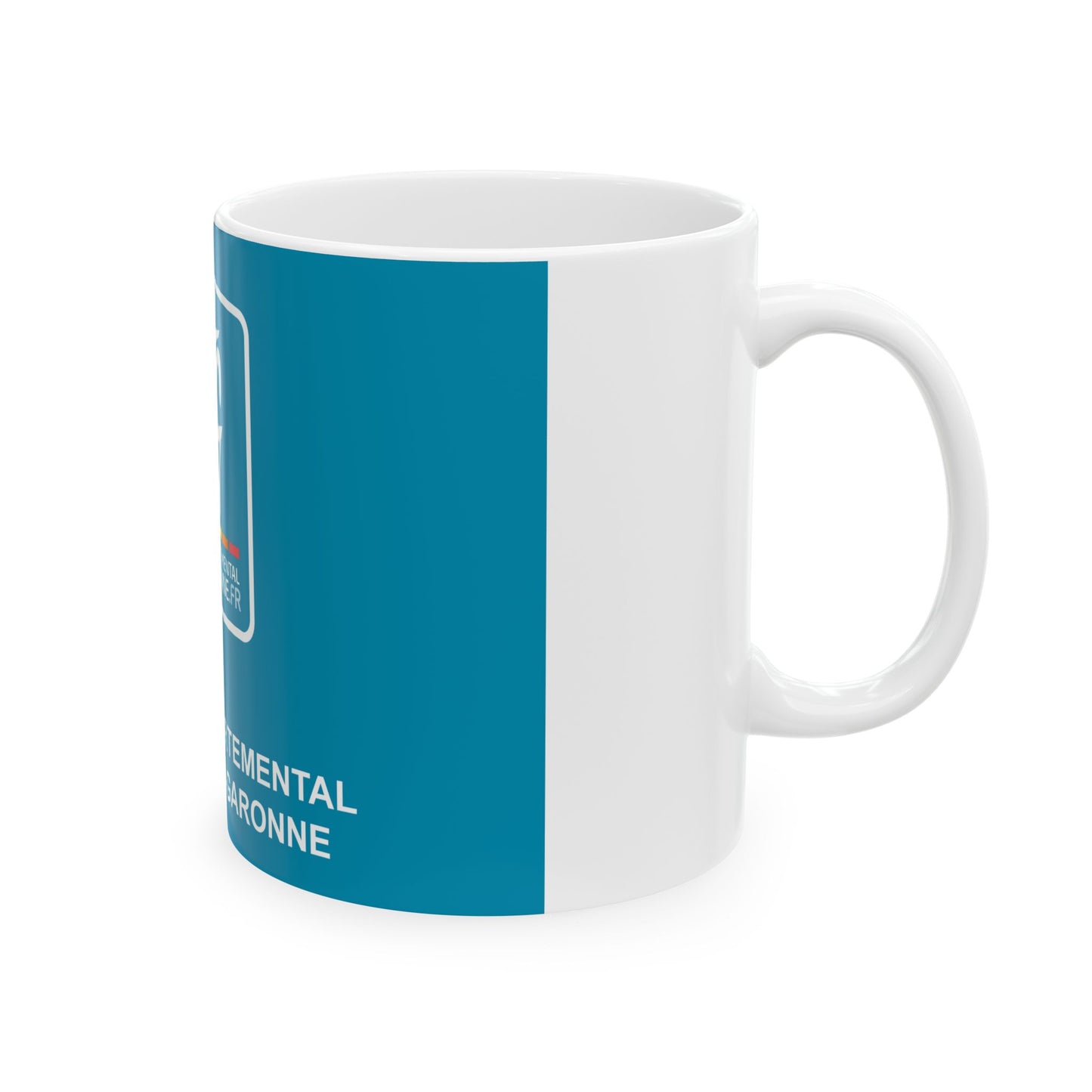 Flag of the Department of Haute-Garonne (France) White Coffee Mug-Go Mug Yourself