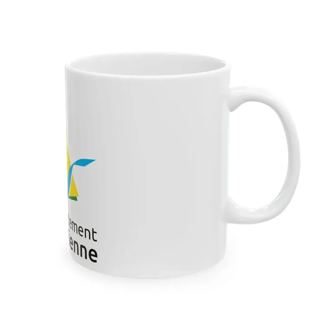 Flag of the Department of Haute-Vienne Variant 1 (France) White Coffee Mug - Go Mug Yourself