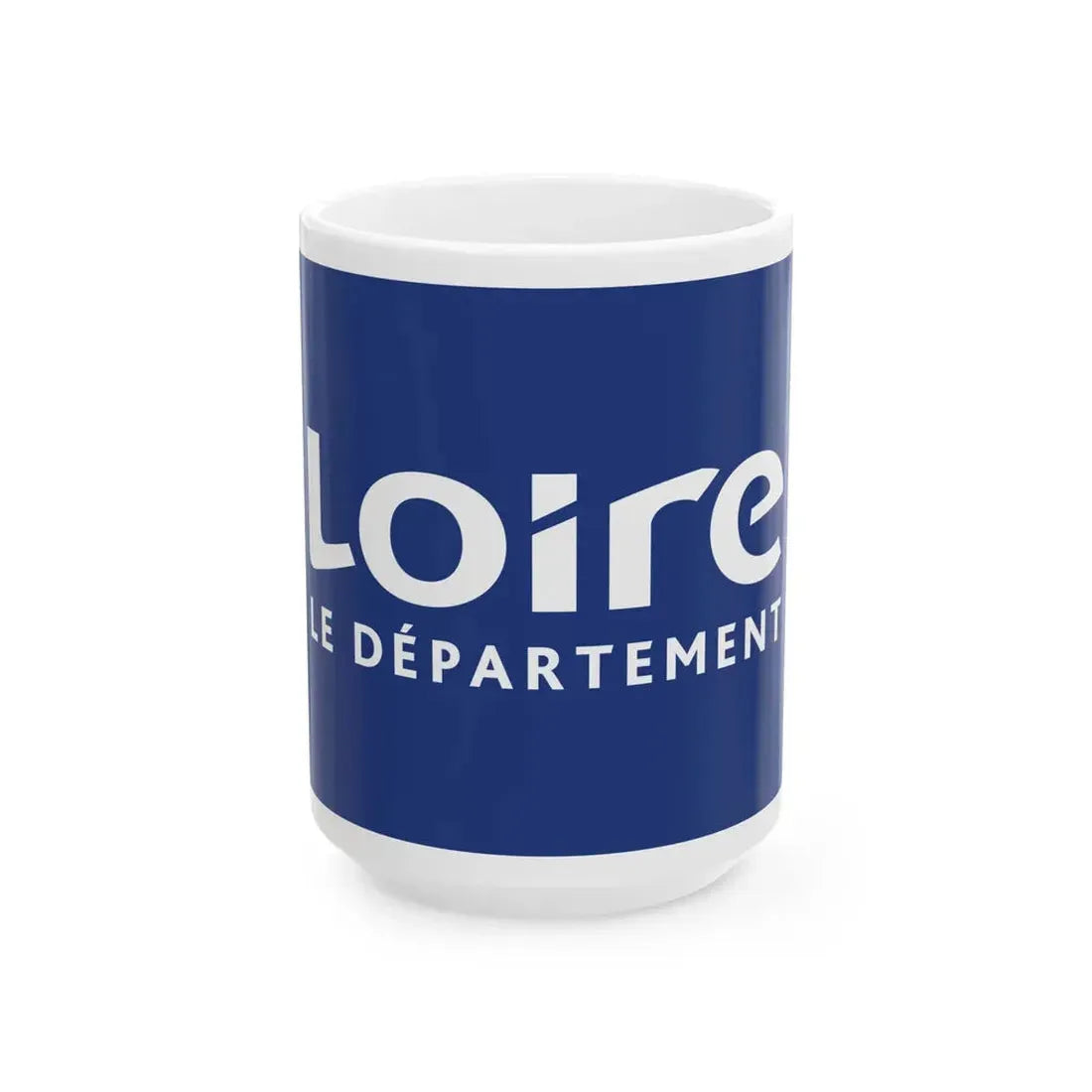 Flag of the Department of Loire (France) White Coffee Mug 15oz - Go Mug Yourself