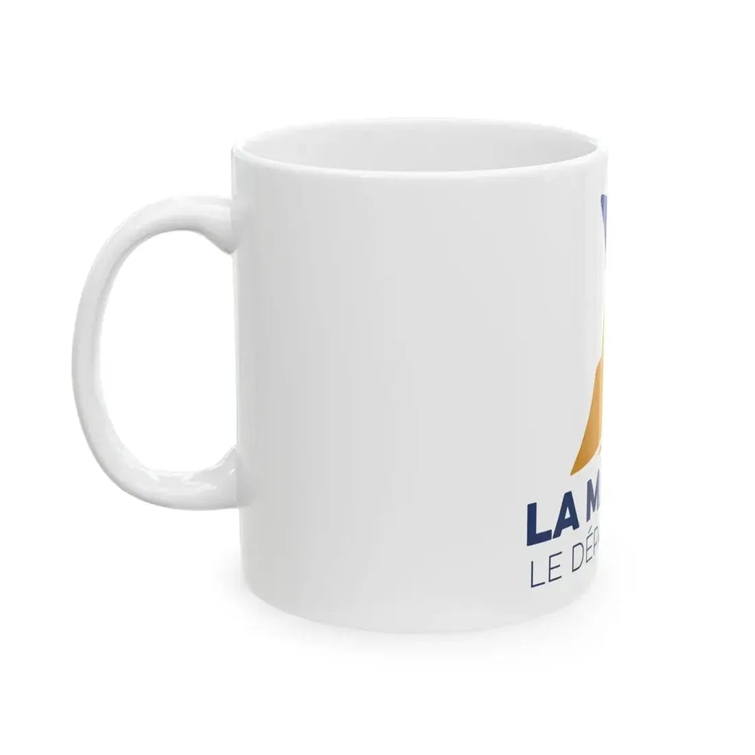 Flag of the Department of Manche (France) White Coffee Mug - Go Mug Yourself