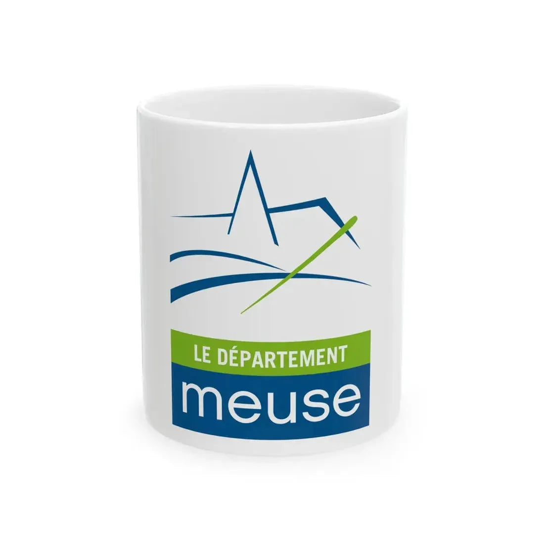 Flag of the Department of Meuse (France) White Coffee Mug 11oz - Go Mug Yourself