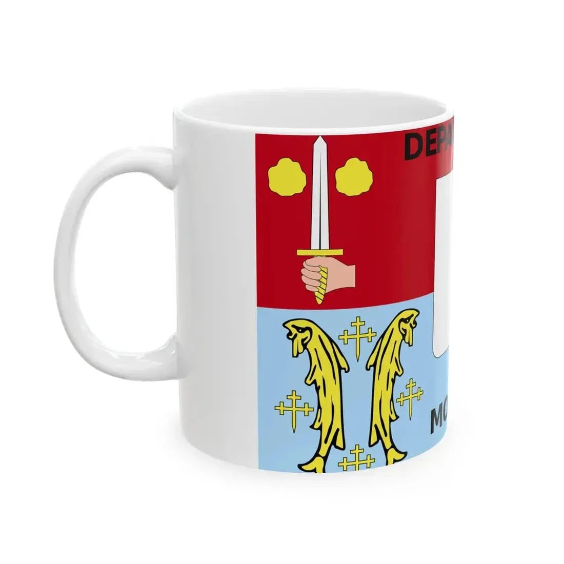 Flag of the Department of Moselle (France) White Coffee Mug - Go Mug Yourself