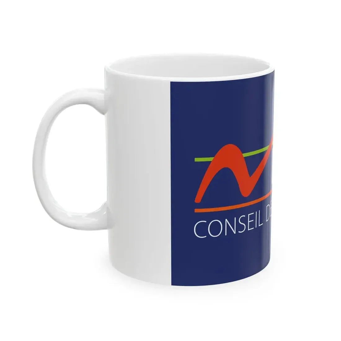 Flag of the Department of Nievre (France) White Coffee Mug - Go Mug Yourself