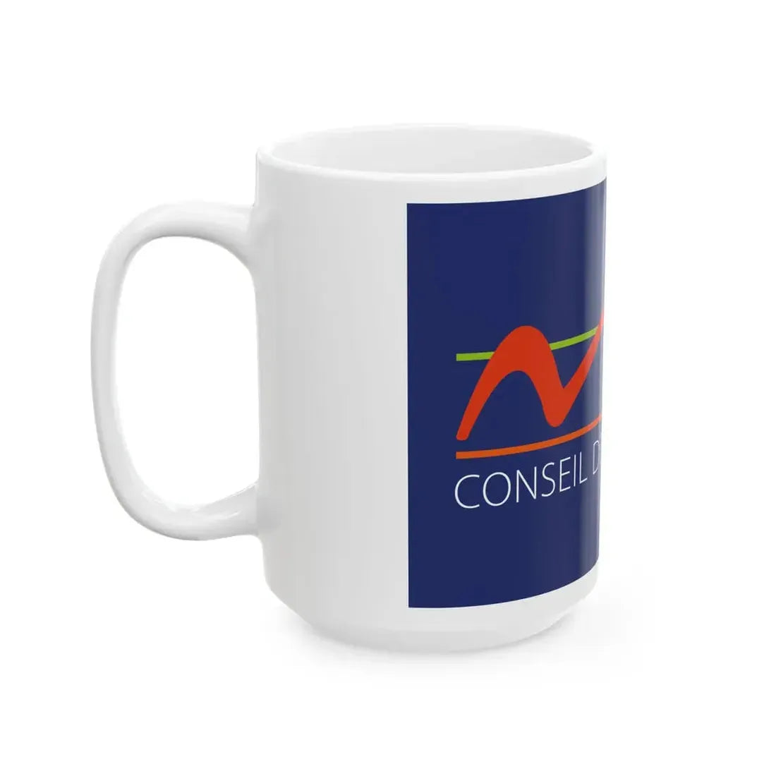 Flag of the Department of Nievre (France) White Coffee Mug - Go Mug Yourself