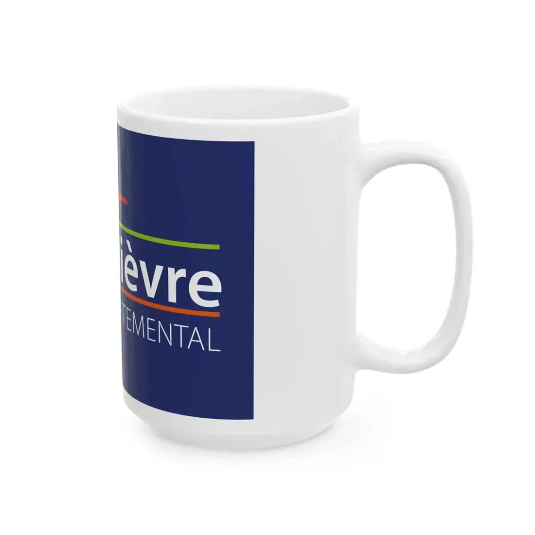 Flag of the Department of Nievre (France) White Coffee Mug - Go Mug Yourself