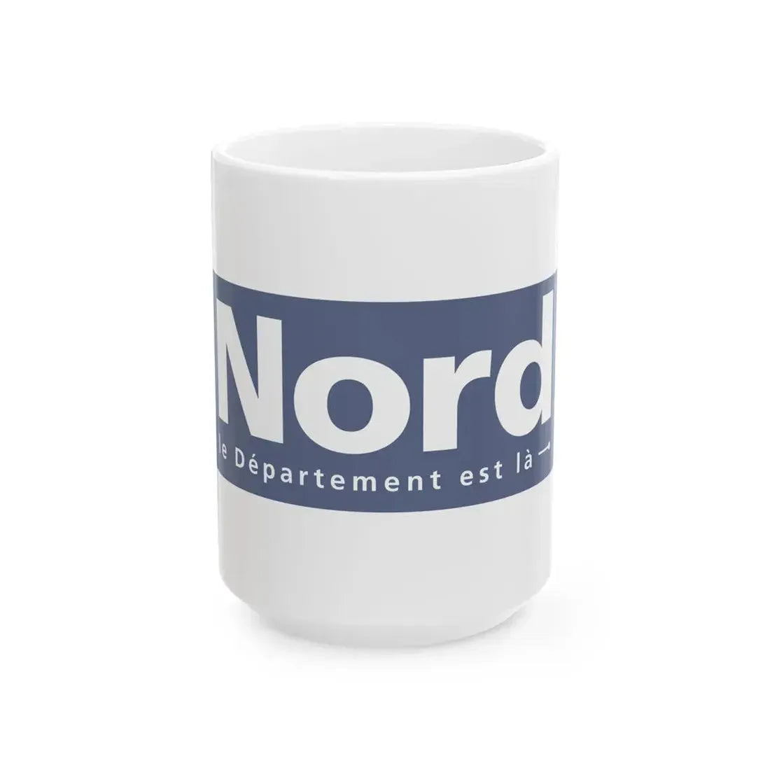 Flag of the Department of Nord (France) White Coffee Mug 15oz - Go Mug Yourself