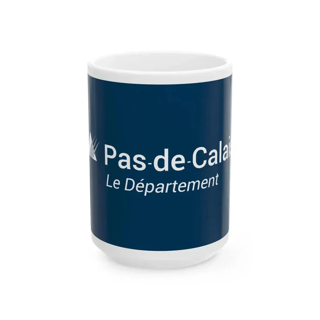 Flag of the Department of Pas-de-Calais Variant 1 (France) White Coffee Mug 15oz - Go Mug Yourself
