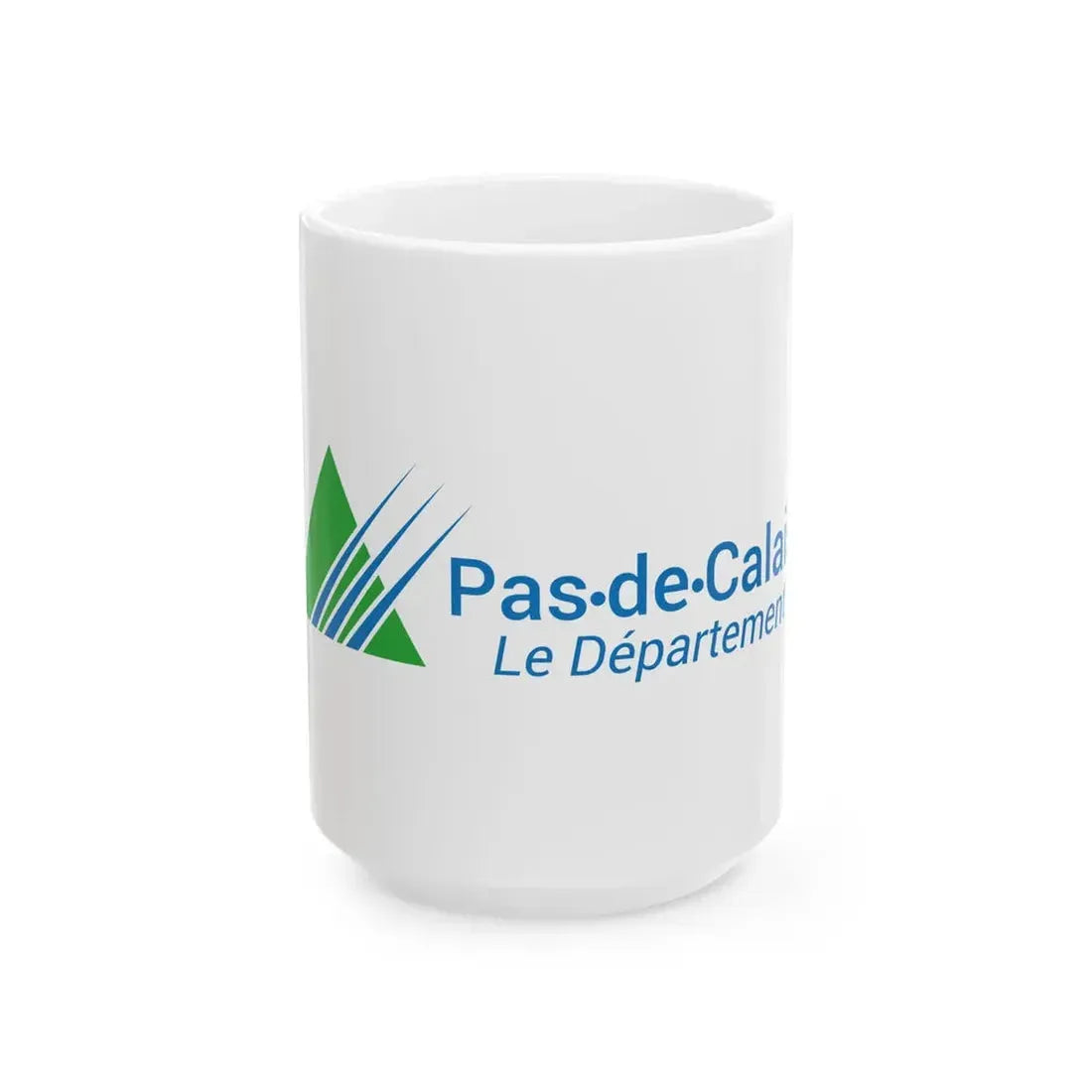 Flag of the Department of Pas-de-Calais Variant 3 (France) White Coffee Mug 15oz - Go Mug Yourself