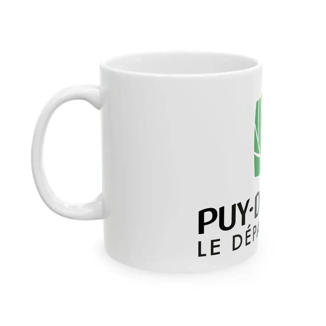 Flag of the Department of Puy-de-Dome (France) White Coffee Mug - Go Mug Yourself