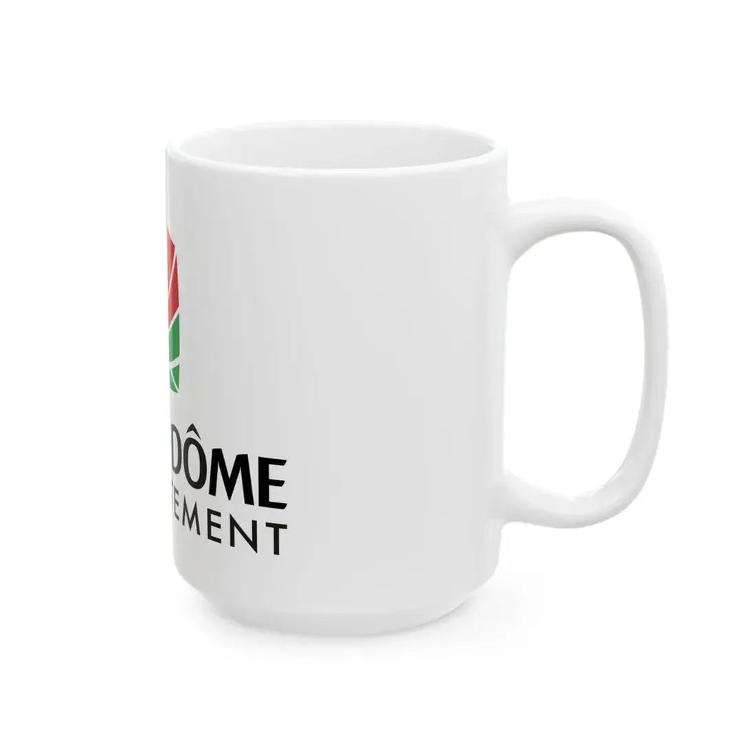 Flag of the Department of Puy-de-Dome (France) White Coffee Mug - Go Mug Yourself