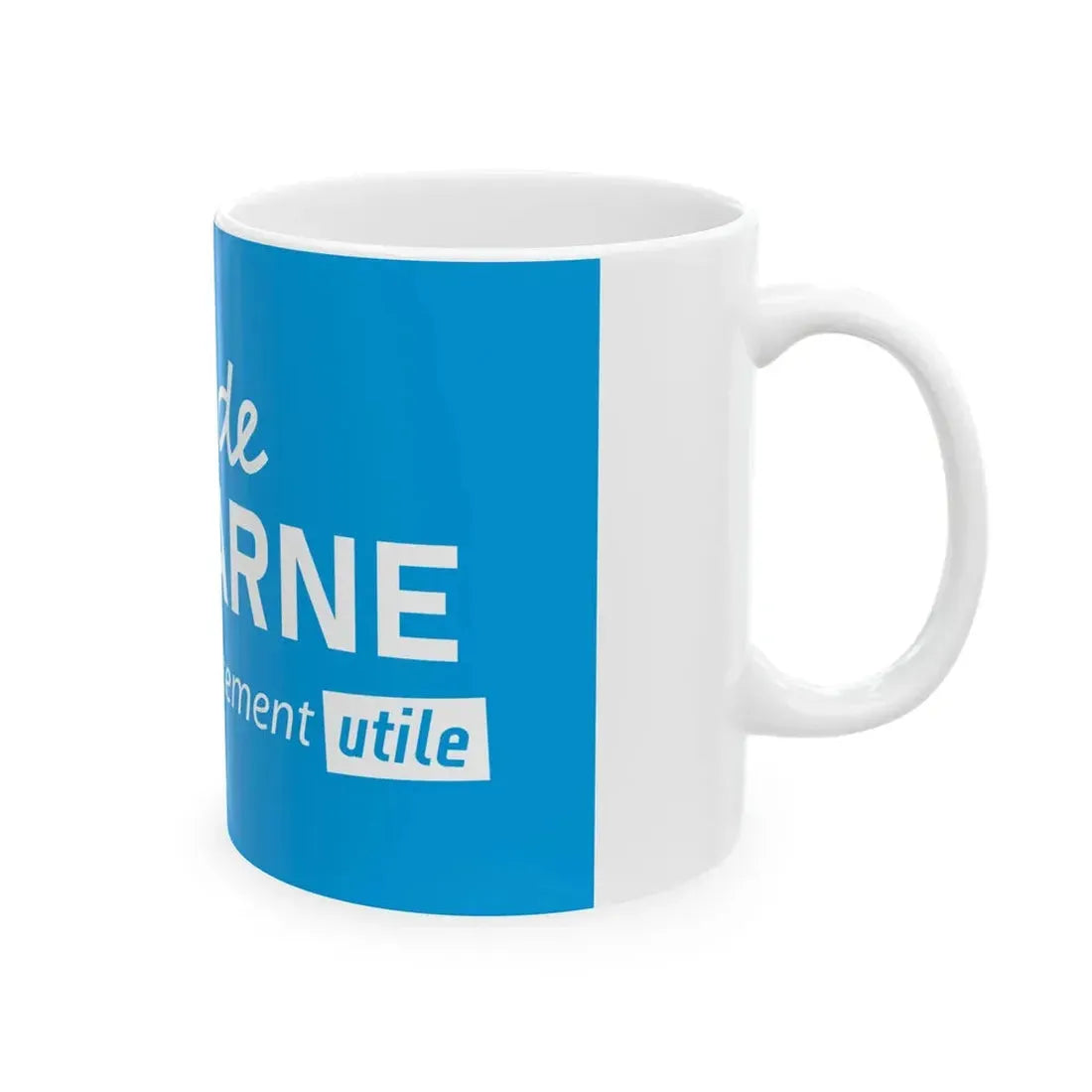 Flag of the Department of Val-de-Marne (France) White Coffee Mug - Go Mug Yourself