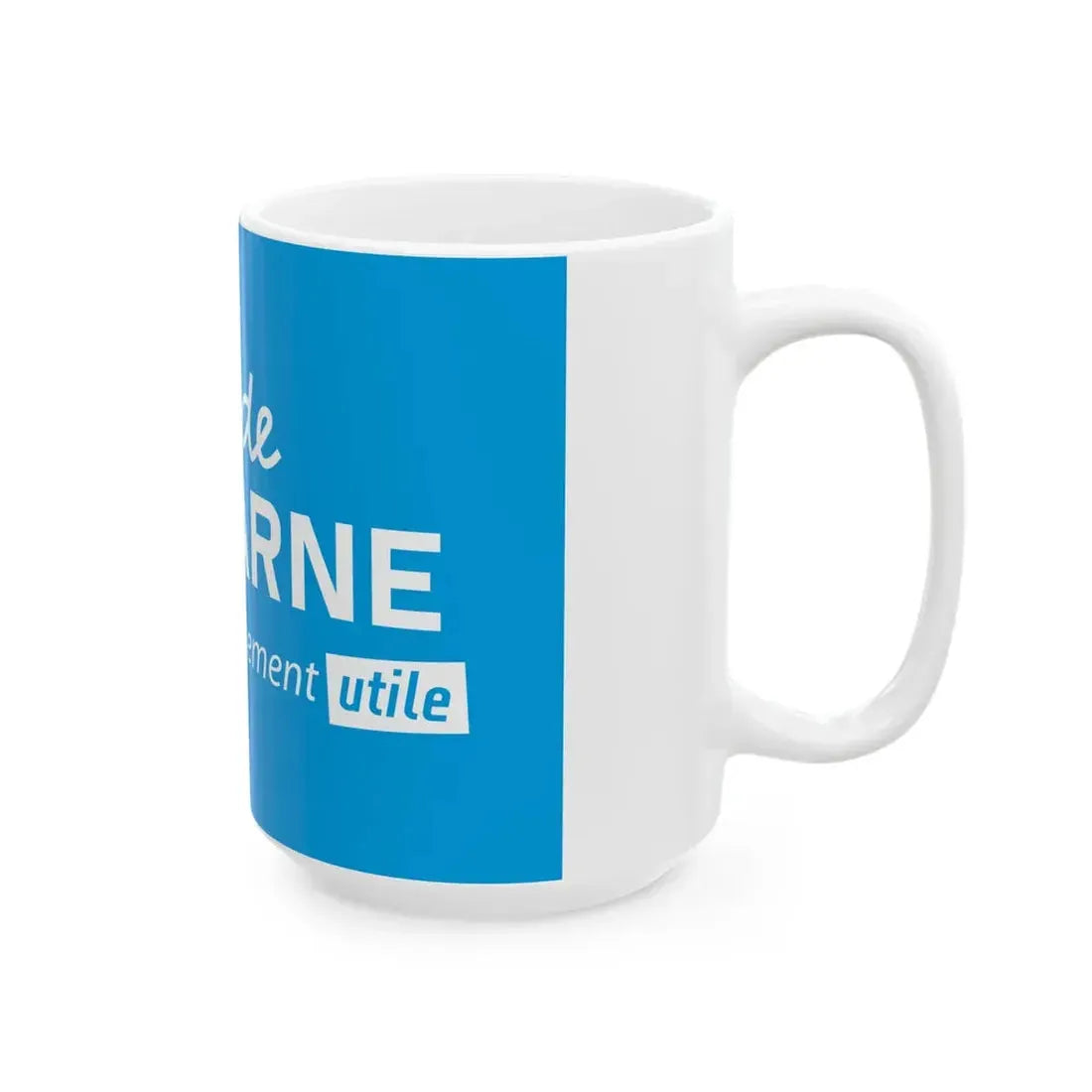 Flag of the Department of Val-de-Marne (France) White Coffee Mug - Go Mug Yourself