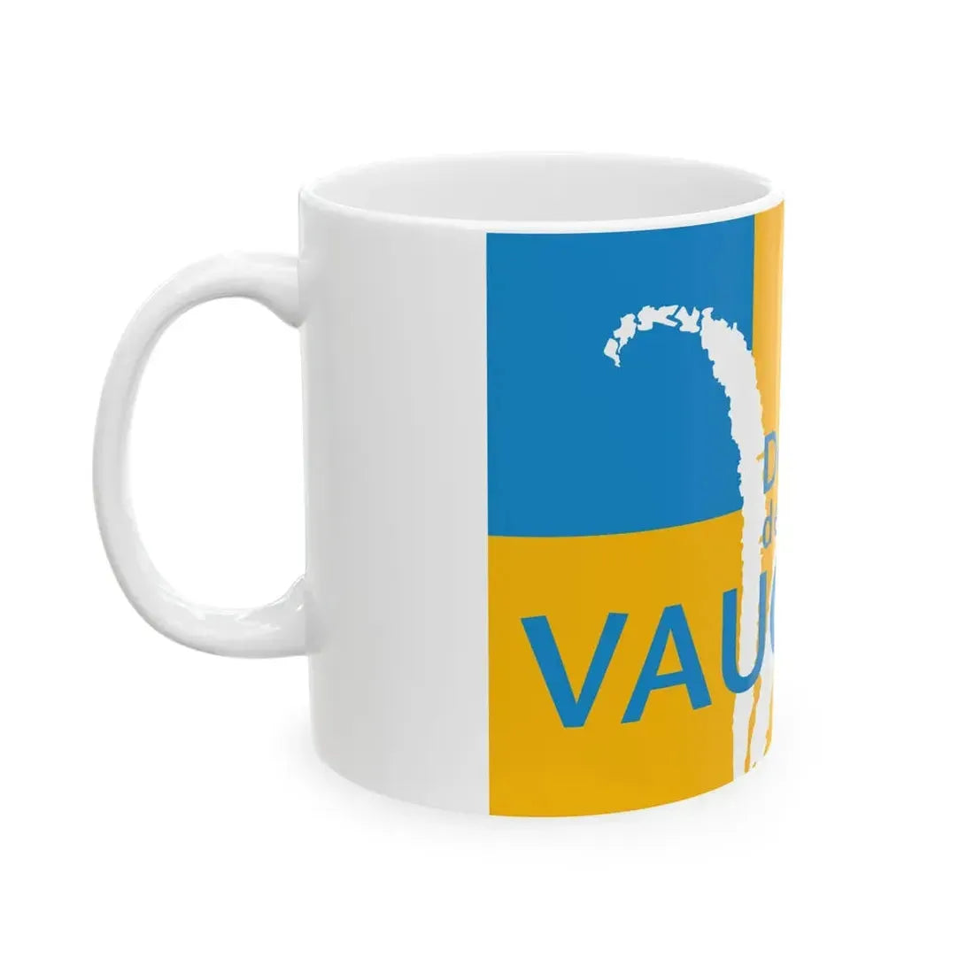 Flag of the Department of Vaucluse (France) White Coffee Mug - Go Mug Yourself