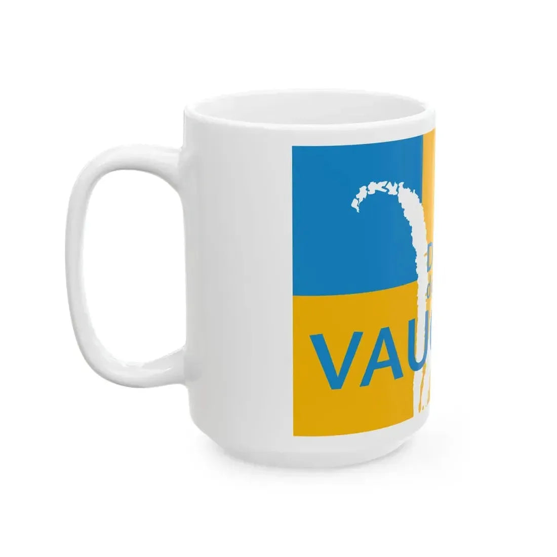 Flag of the Department of Vaucluse (France) White Coffee Mug - Go Mug Yourself