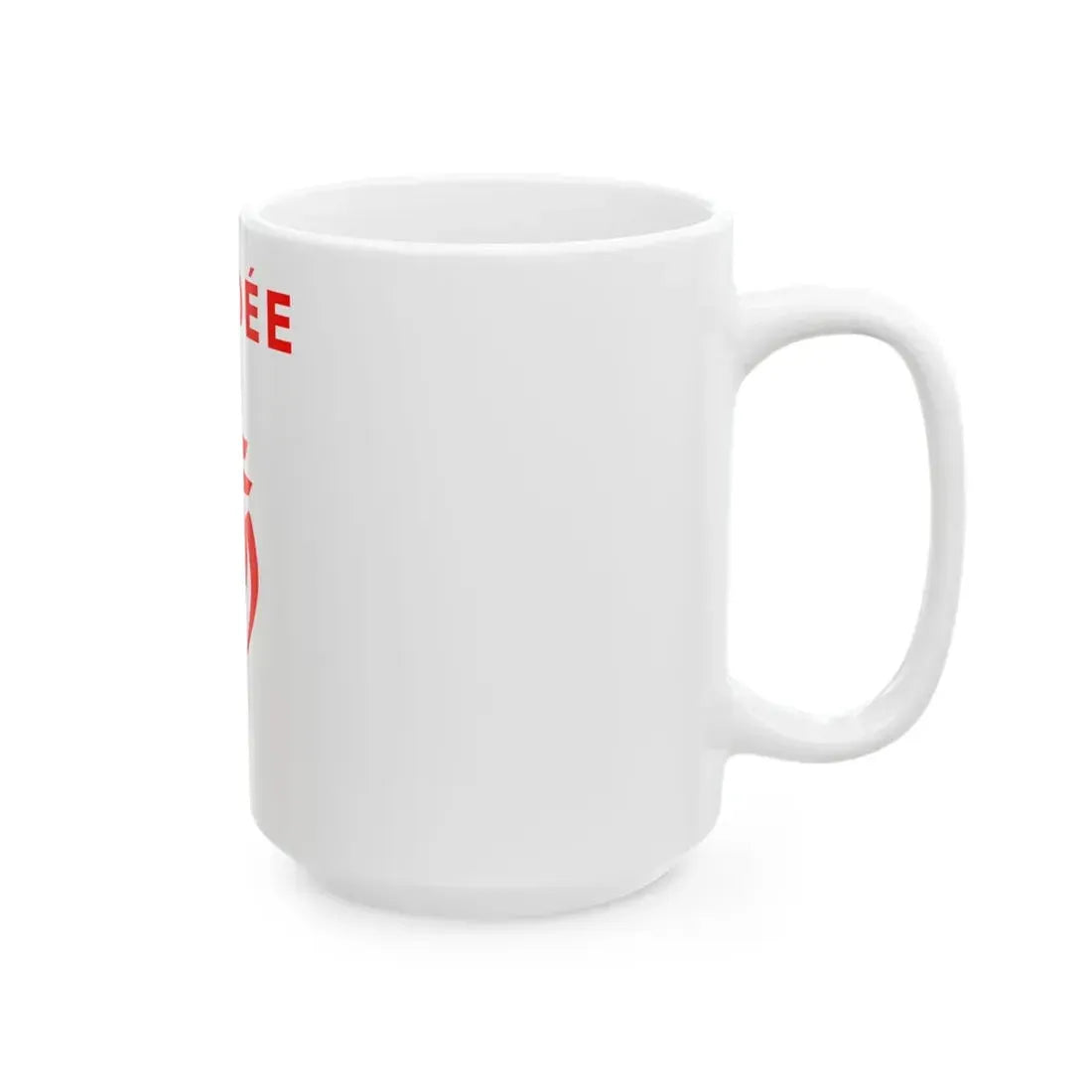 Flag of the Department of Vendee Variant 2 (France) White Coffee Mug - Go Mug Yourself