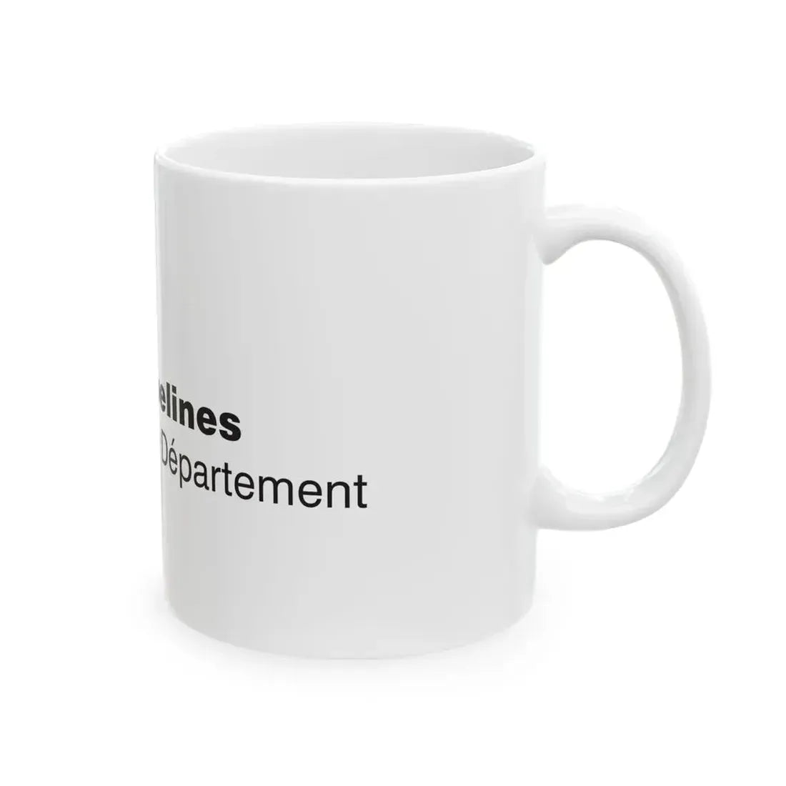 Flag of the Department of Yvelines (France) White Coffee Mug - Go Mug Yourself