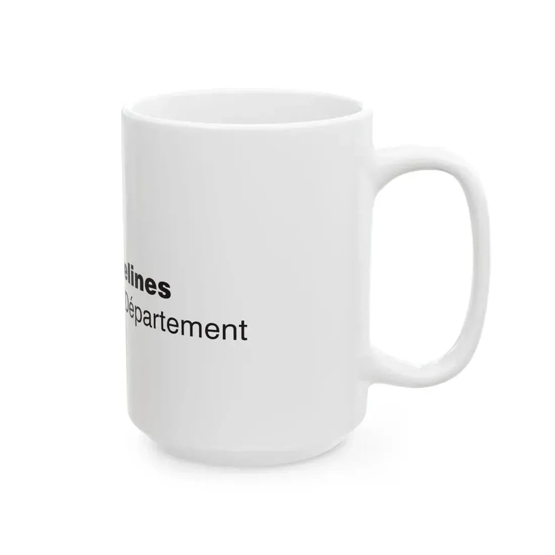 Flag of the Department of Yvelines (France) White Coffee Mug - Go Mug Yourself