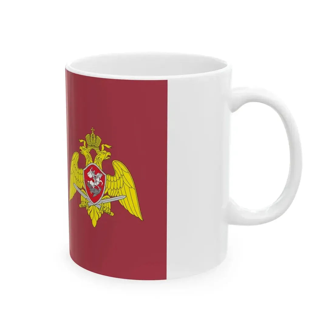 Flag of the Deputy Director of the National Guard of Russia (Russia) White Coffee Mug - Go Mug Yourself