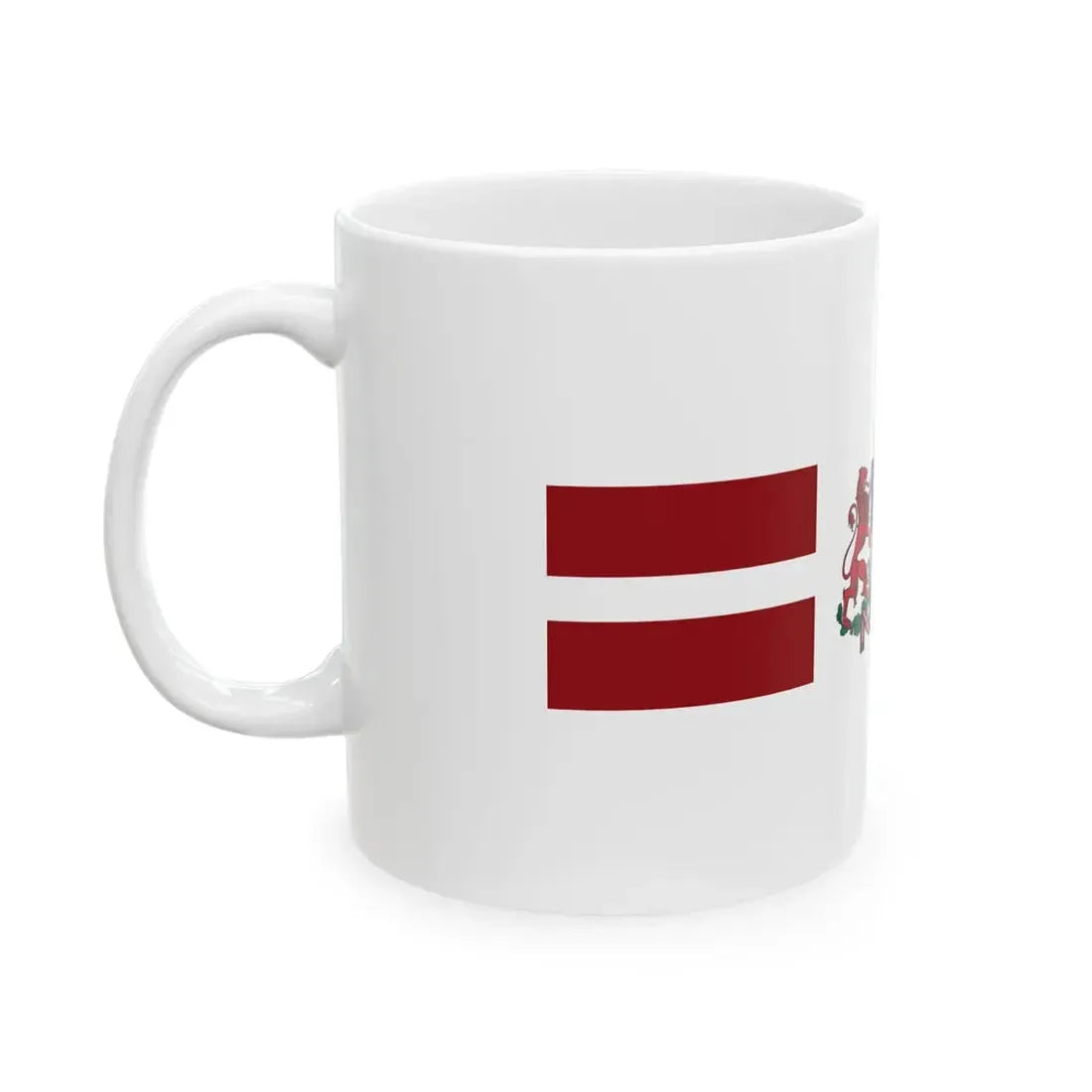 Flag of the Deputy Prime Minister of Latvia (Latvia) White Coffee Mug - Go Mug Yourself