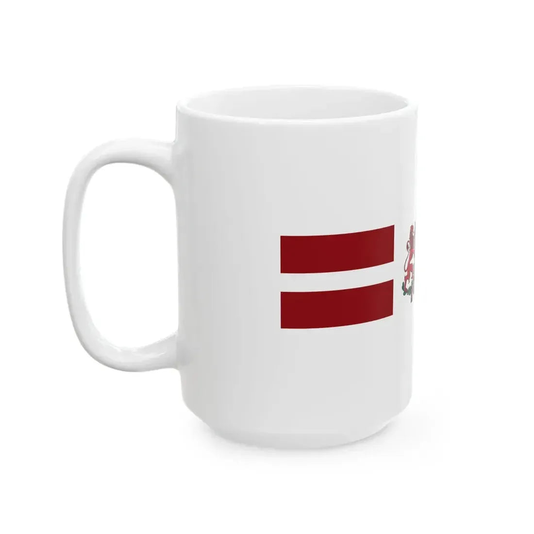 Flag of the Deputy Prime Minister of Latvia (Latvia) White Coffee Mug - Go Mug Yourself