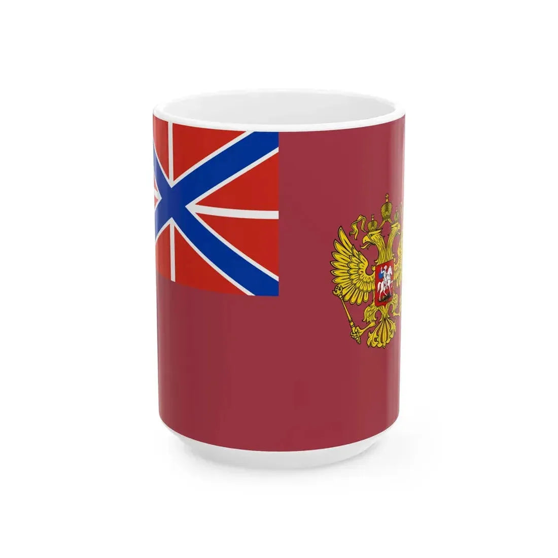 Flag of the Director of the National Guard of Russia (Russia) White Coffee Mug 15oz - Go Mug Yourself