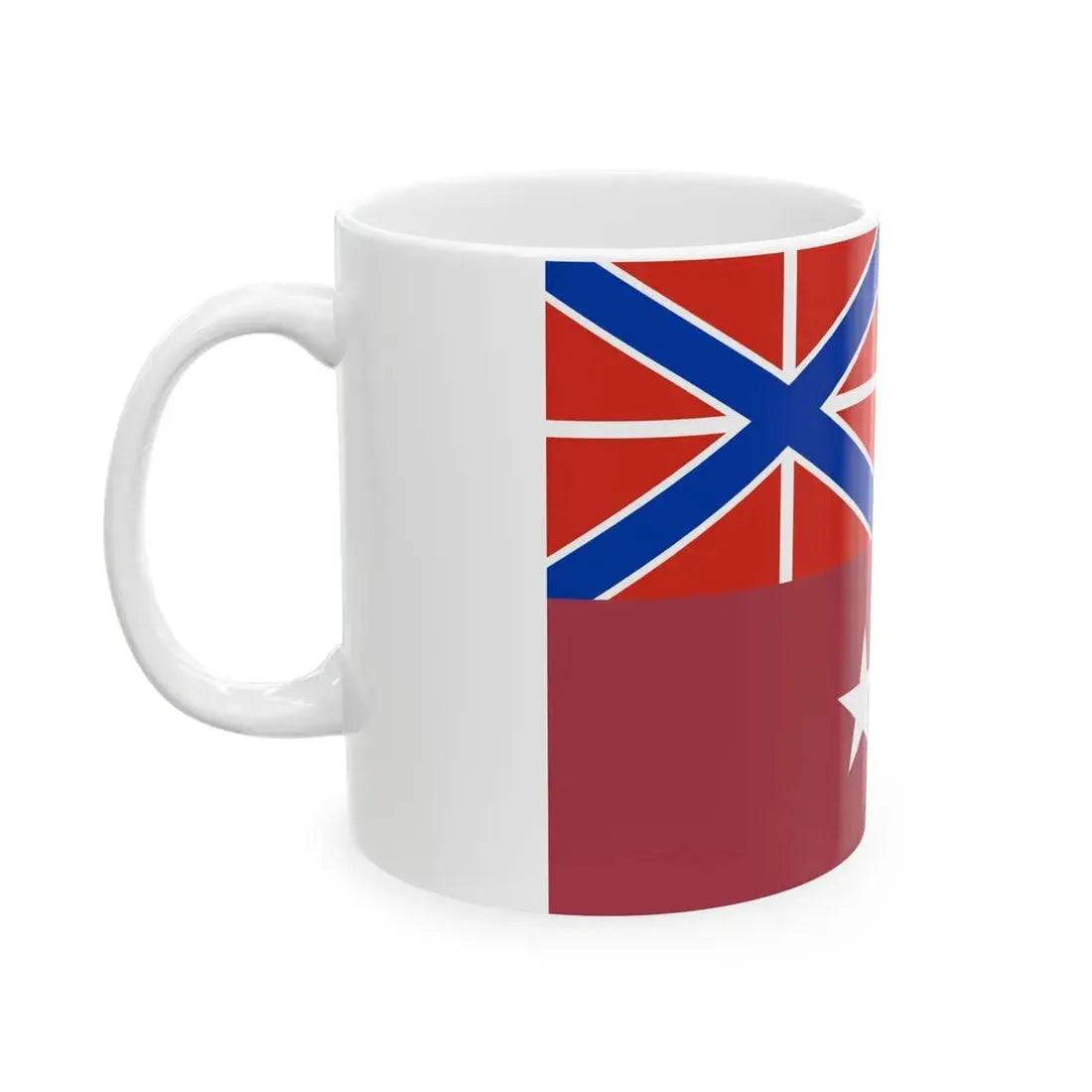 Flag of the District Commander of the National Guard of Russia (Russia) White Coffee Mug - Go Mug Yourself