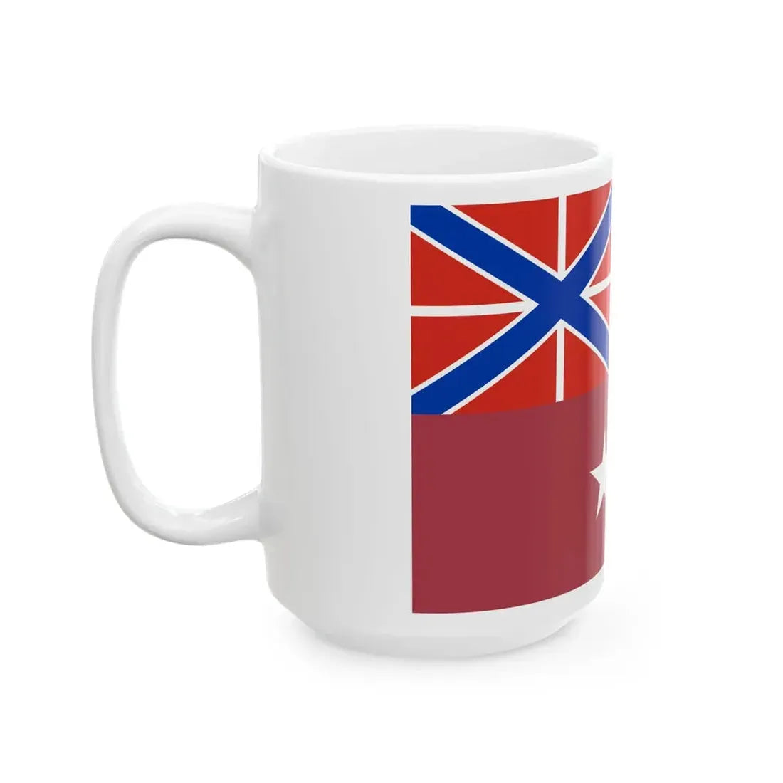 Flag of the District Commander of the National Guard of Russia (Russia) White Coffee Mug - Go Mug Yourself
