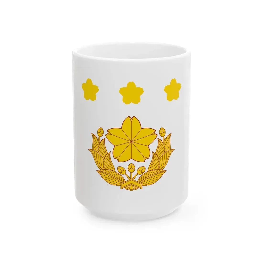 Flag of the Division Commander of the Ground Self-Defense Force Japan (Japan) White Coffee Mug 15oz - Go Mug Yourself