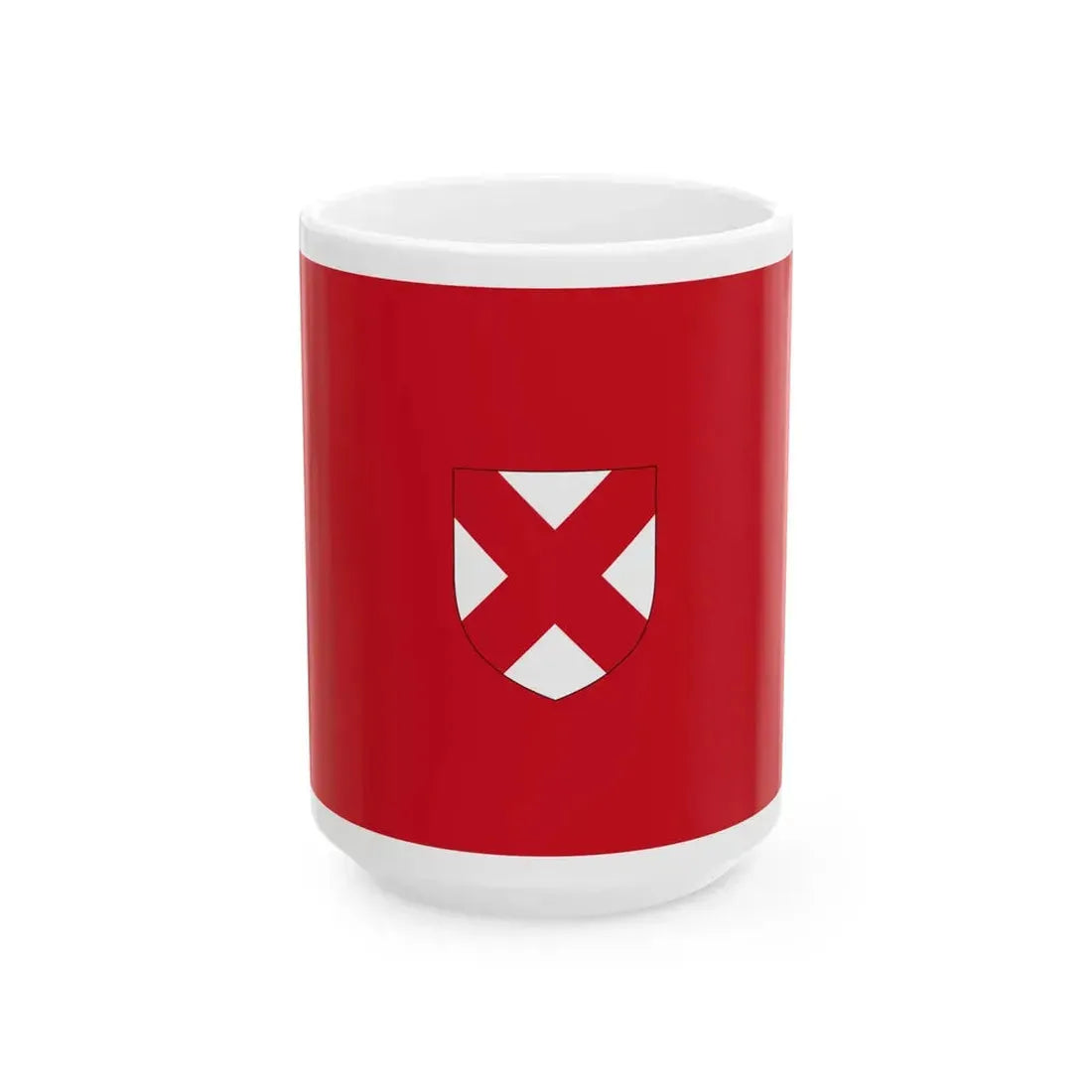 Flag of the Dublin Volunteers (Ireland) White Coffee Mug 15oz - Go Mug Yourself