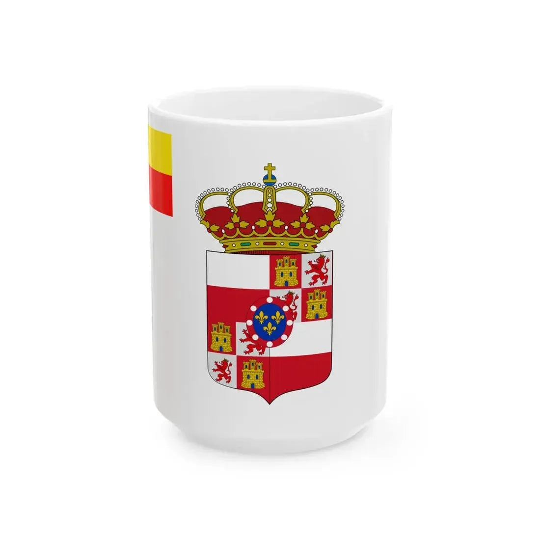 Flag of the Duchy of Lucca (Italy) White Coffee Mug 15oz - Go Mug Yourself