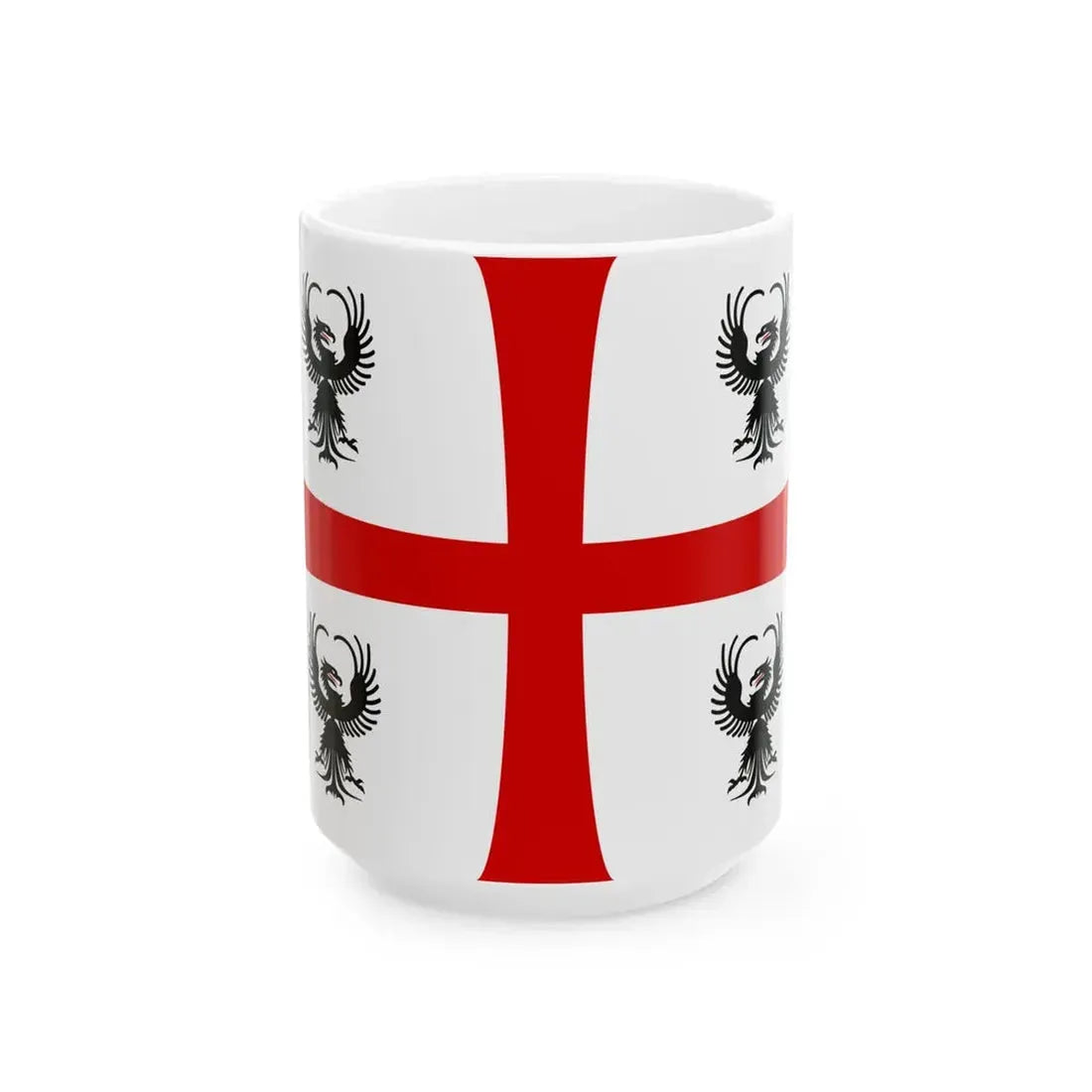 Flag of the Duchy of Mantua 1575-1707 (Italy) White Coffee Mug 15oz - Go Mug Yourself