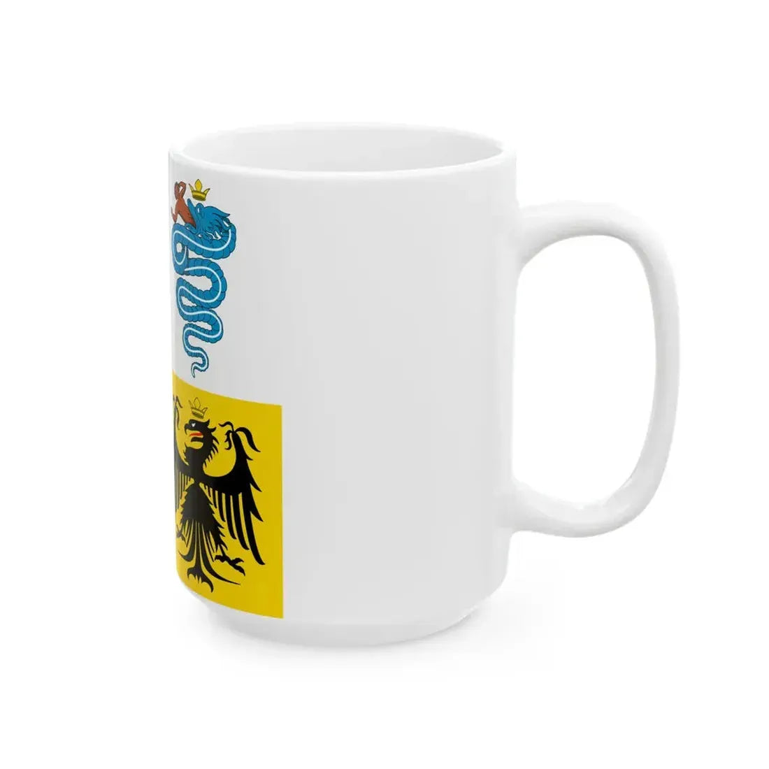 Flag of the Duchy of Milan 1450 (Italy) White Coffee Mug - Go Mug Yourself