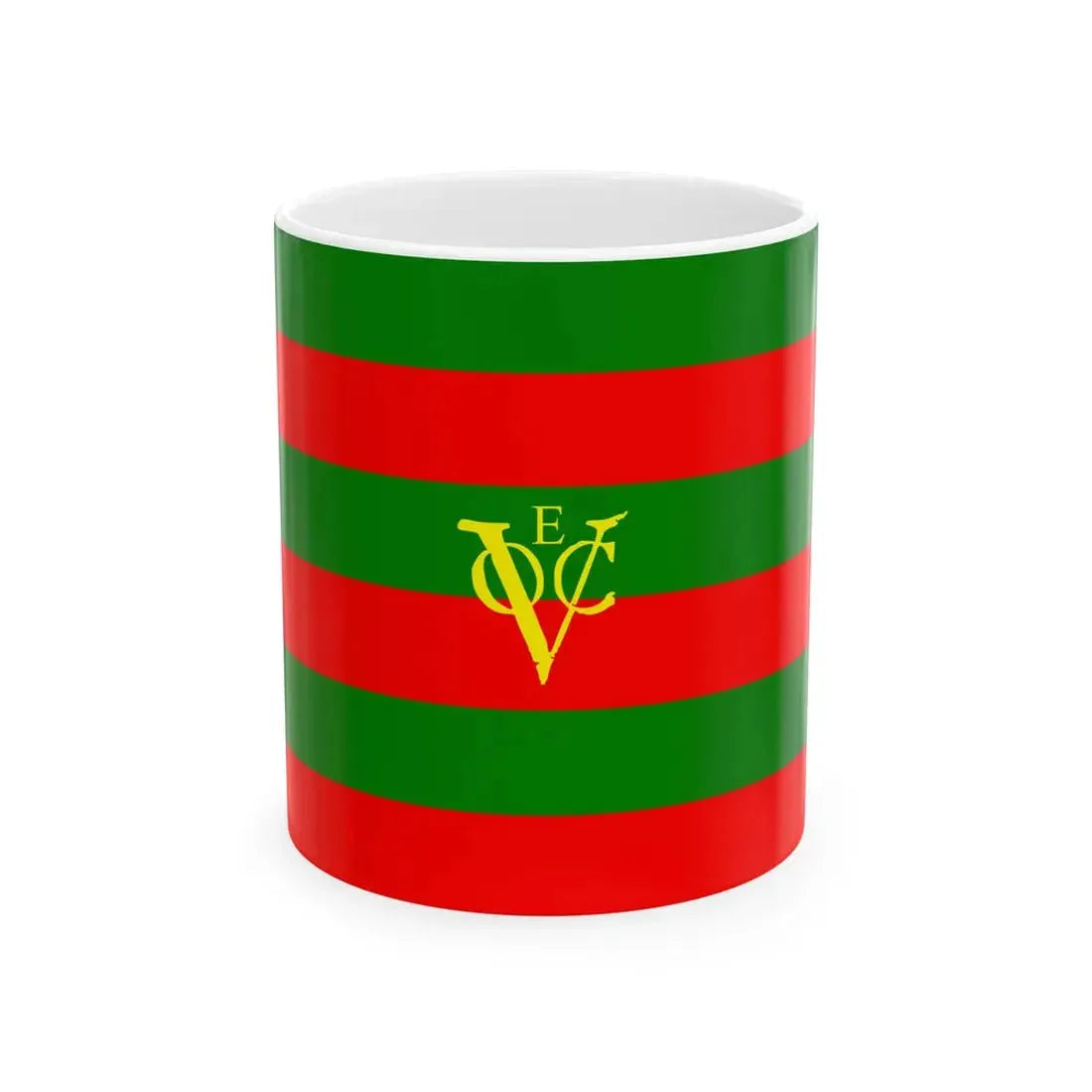 Flag of the Dutch East India Company Enkhuizen Chamber (Netherlands) White Coffee Mug 11oz - Go Mug Yourself