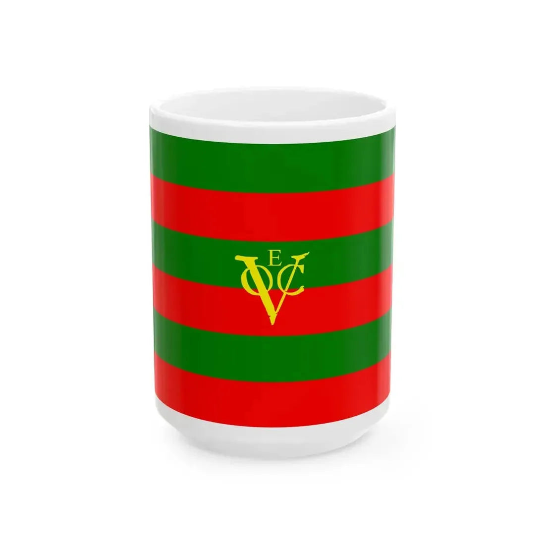 Flag of the Dutch East India Company Enkhuizen Chamber (Netherlands) White Coffee Mug 15oz - Go Mug Yourself