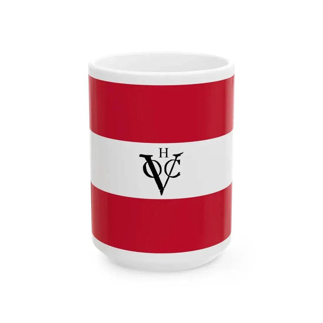 Flag of the Dutch East India Company Hoorn Chamber (Netherlands) White Coffee Mug 15oz - Go Mug Yourself