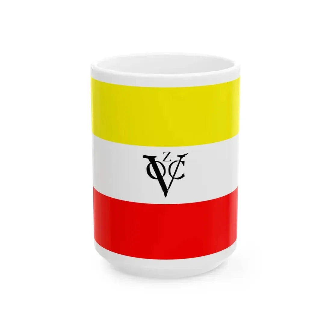 Flag of the Dutch East India Company Zeeland Chamber (Netherlands) White Coffee Mug 15oz - Go Mug Yourself