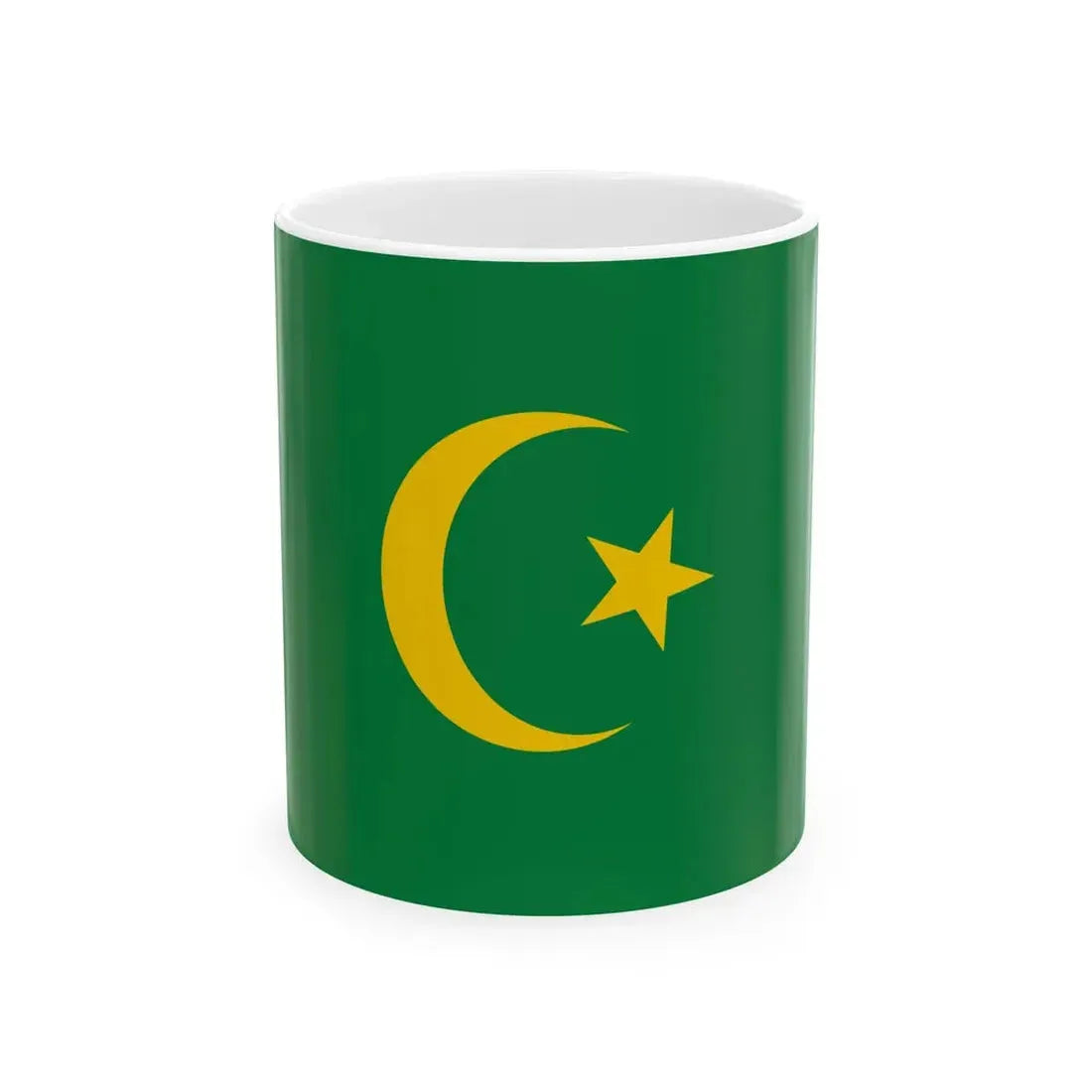 Flag of the East Turkestan Republic 1944-1949 (China) White Coffee Mug 11oz - Go Mug Yourself
