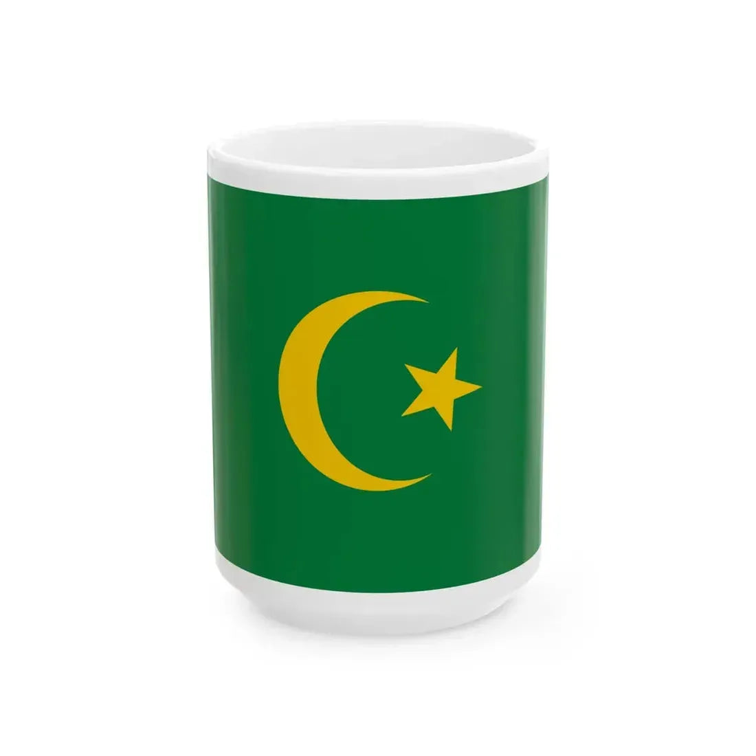 Flag of the East Turkestan Republic 1944-1949 (China) White Coffee Mug 15oz - Go Mug Yourself