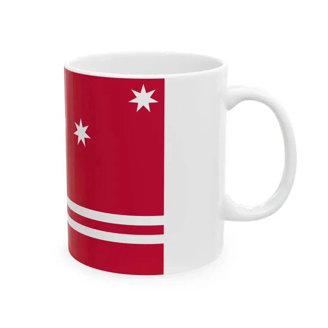 Flag of the Ebon Atoll Unofficial (Marshall Islands) White Coffee Mug - Go Mug Yourself