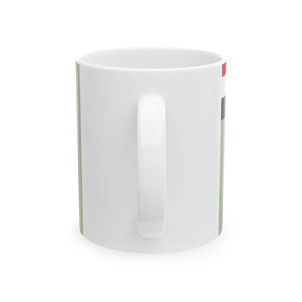 Flag of the Egyptian Air Defense Forces (Egypt) White Coffee Mug - Go Mug Yourself