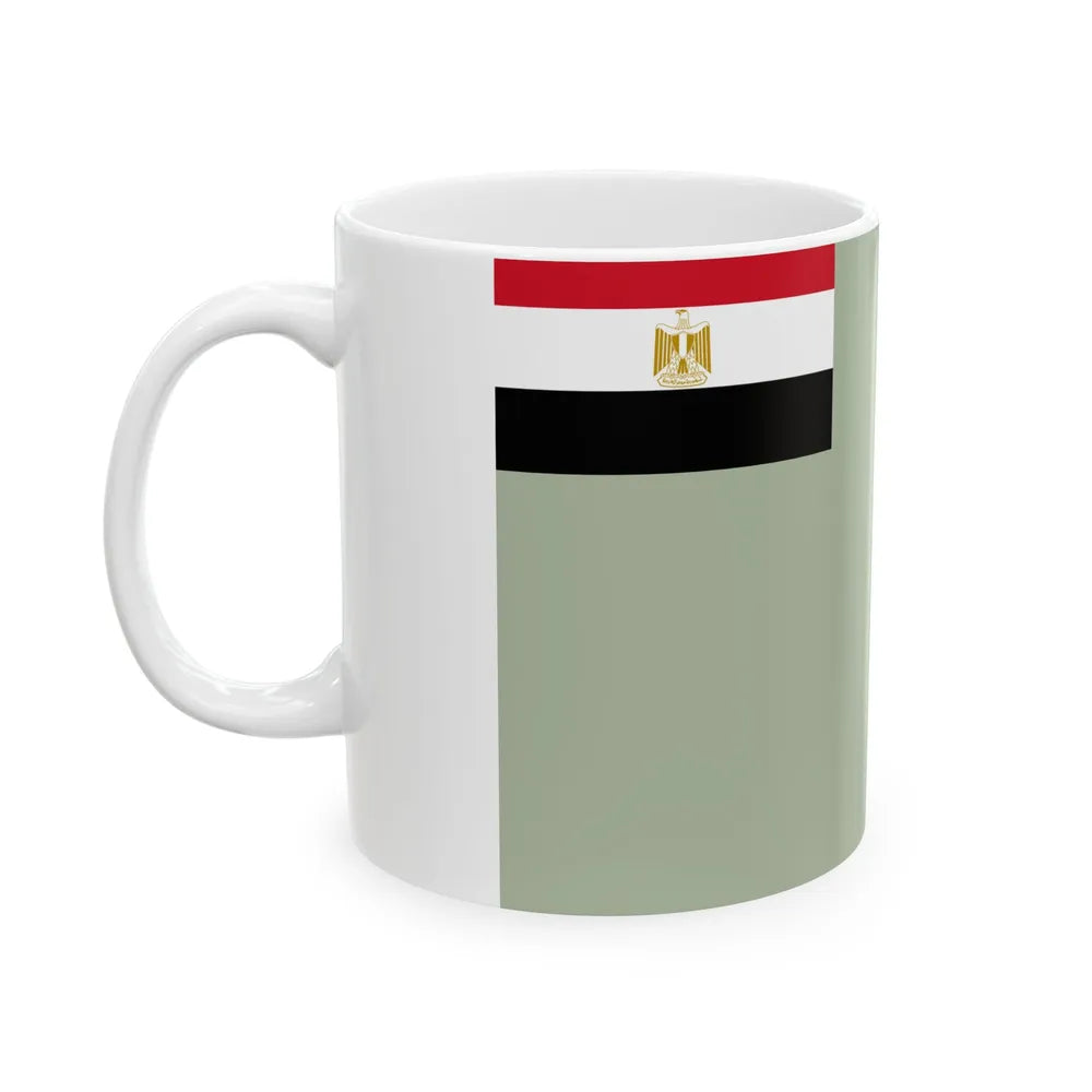 Flag of the Egyptian Air Defense Forces (Egypt) White Coffee Mug - Go Mug Yourself