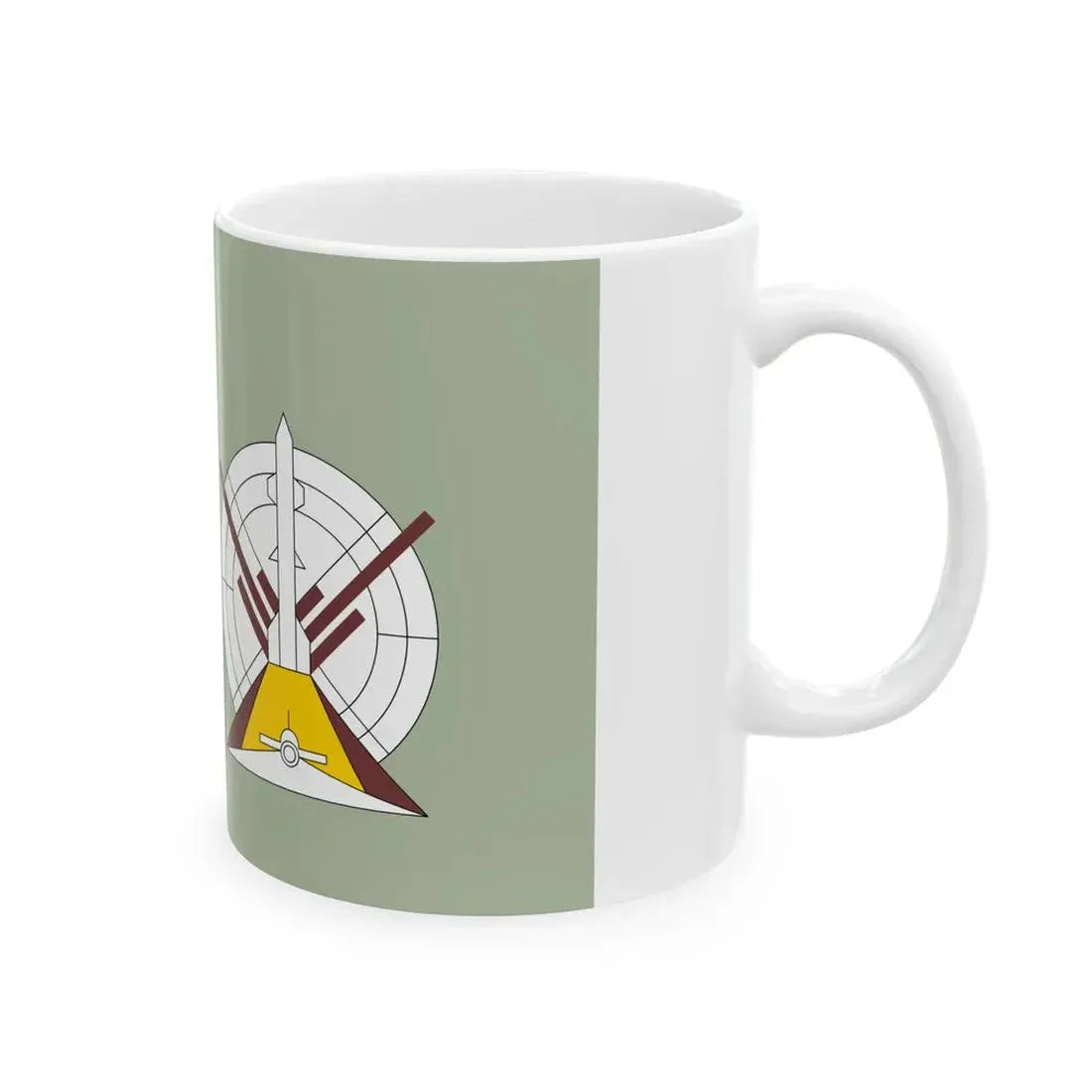Flag of the Egyptian Air Defense Forces (Egypt) White Coffee Mug - Go Mug Yourself