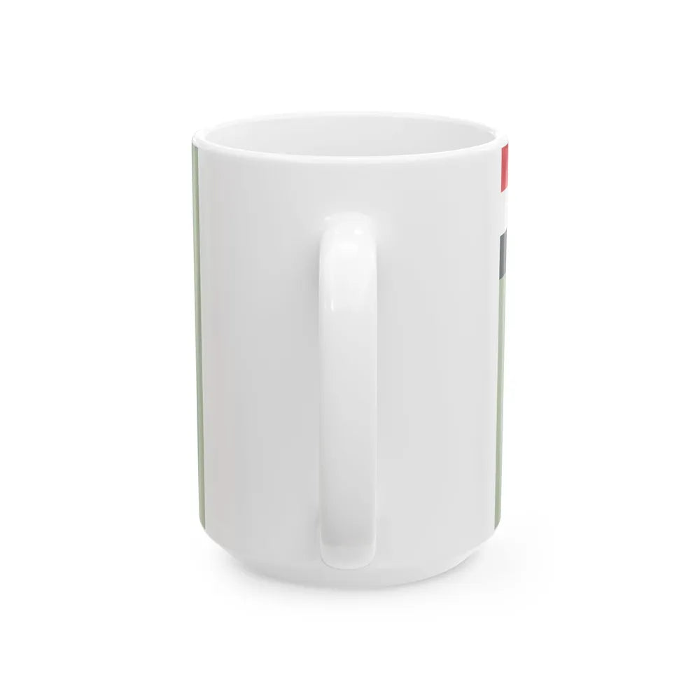 Flag of the Egyptian Air Defense Forces (Egypt) White Coffee Mug - Go Mug Yourself
