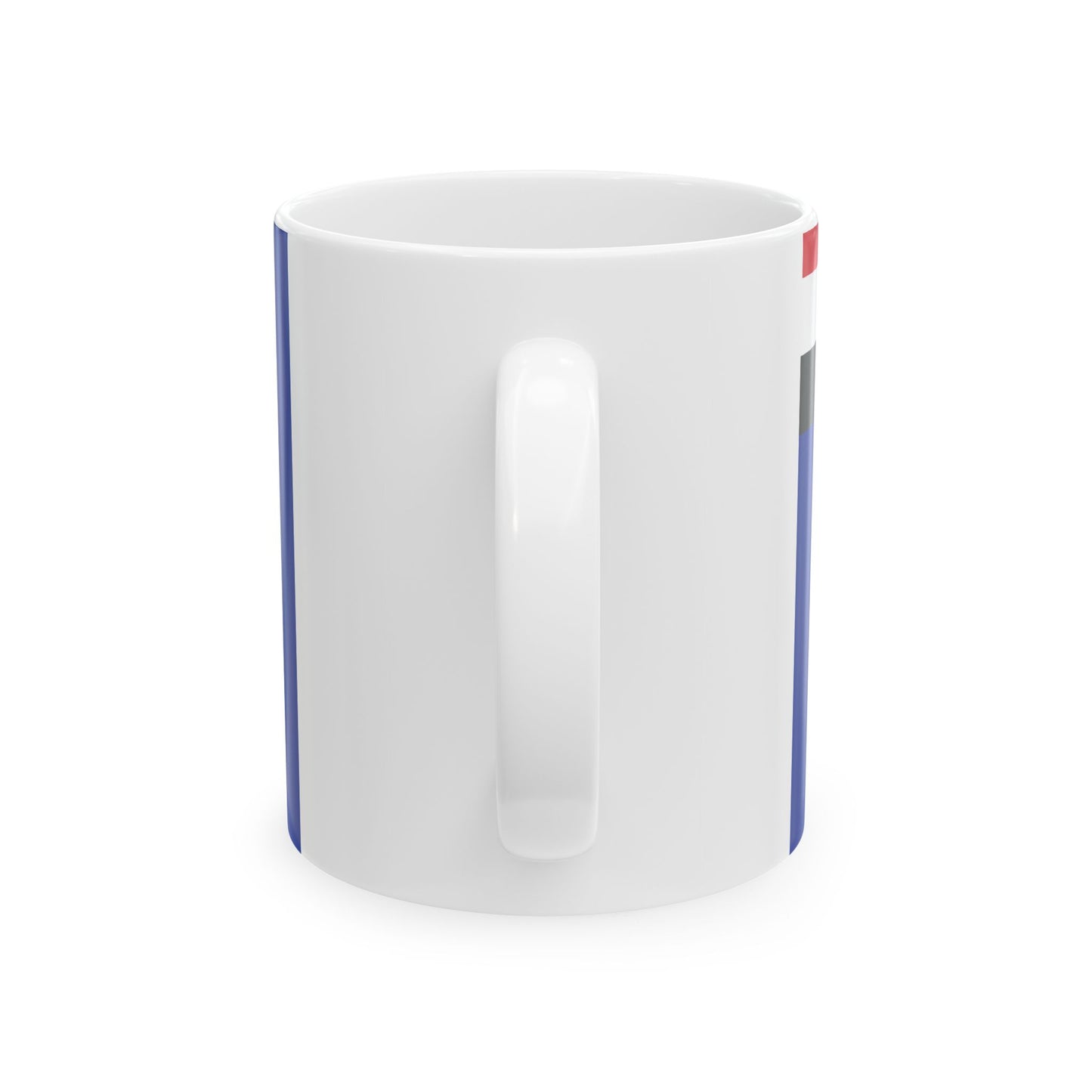 Flag of the Egyptian Navy Coat of arms variant (Egypt) White Coffee Mug-Go Mug Yourself